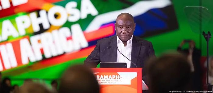 Ông Cyril Ramaphosa đắc cử tổng thống Nam Phi năm 2018 với cam kết chống tham nhũng mạnh mẽ. Ảnh: Zuma Press