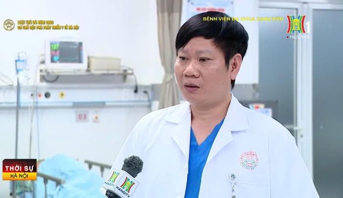 Bác sĩ Lương Văn Chương, Giám đốc Trung tâm cấp cứu, Bệnh viện đa khoa Xanh Pôn. Ảnh PV