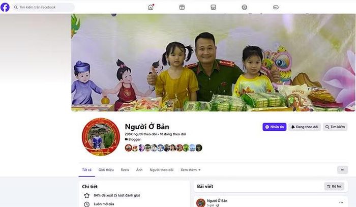 Kênh “Người Ở Bản” do Đại úy Đức quản lý hiện có gần 298.000 lượt theo dõi.