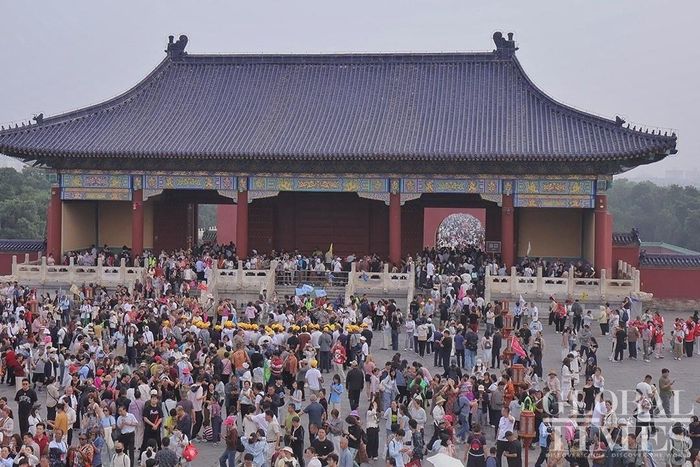  Điện Kỳ Niên là biểu tượng chính khi nói đến Thiên Đàn. Ban đầu công trình có hình chữ nhật và được xây dựng lại thành hình dáng như hiện nay vào năm Quang Tự thứ 16 (1890) dưới thời trị vì của Thanh Đức Tông Quang Tự. Ảnh: Global Times. 