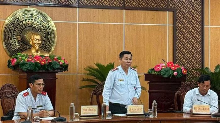 Phó Chánh Thanh tra tỉnh Tây Ninh Lê Văn Tẳng phát biểu