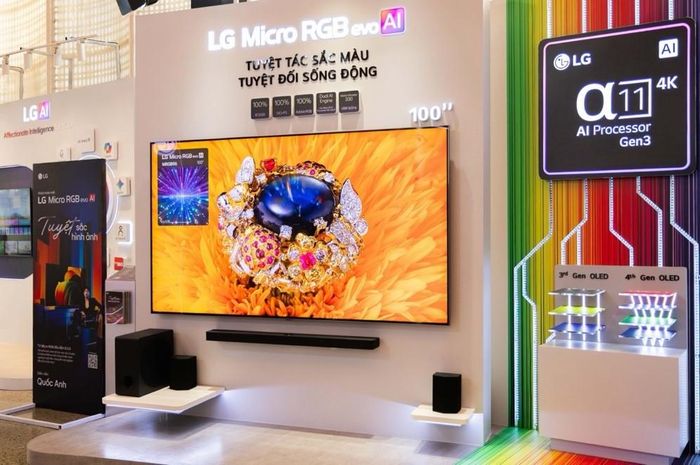 TV LG Micro RGB evo AI sở hữu bộ xử lý α11 AI thế hệ thứ ba mạnh mẽ - vốn được trang bị trên các dòng OLED của LG