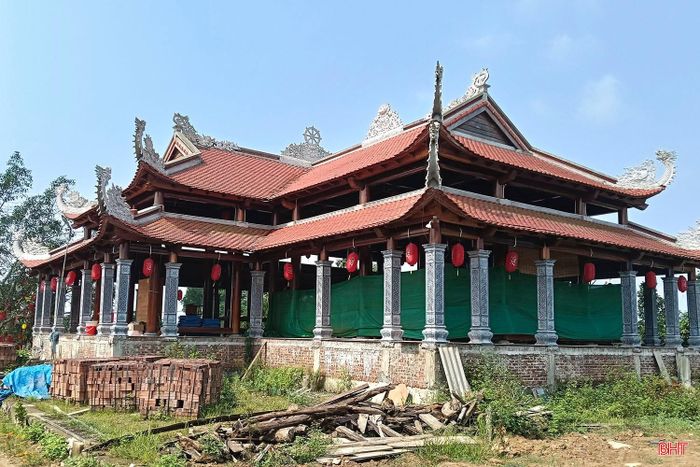 Chùa Vĩnh (xã Đồng Lộc) nơi cưu mang nhiều trẻ em bị bỏ rơi.