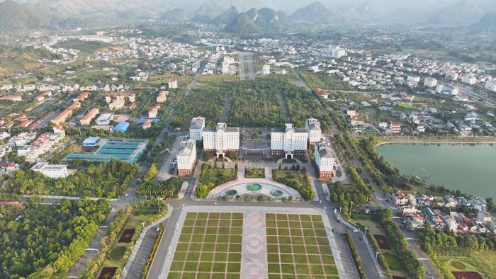 Một góc Lai Châu từ trên cao.
