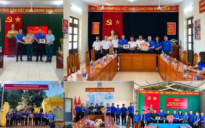 Đoàn công tác thăm hỏi, động viên cán bộ, chiến sĩ làm nhiệm vụ trên đảo