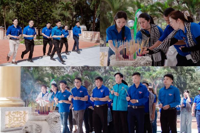 Tuổi trẻ Lâm Đồng dâng hương, dâng hoa tại Bia ghi tên liệt sĩ Đặc khu Phú Quý