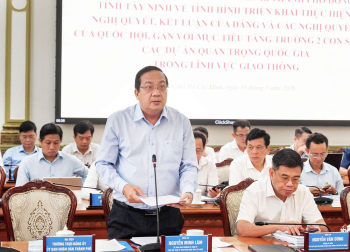 Phó Chủ tịch UBND tỉnh Tây Ninh Nguyễn Minh Lâm phát biểu