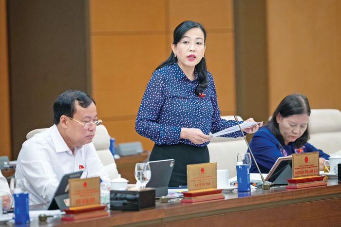 Chủ nhiệm Ủy ban Khoa học, Công nghệ và Môi trường Nguyễn Thanh Hải phát biểu