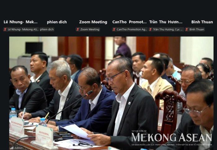 Hội thảo diễn ra theo hình thức trực tiếp kết hợp trực tuyến. Ảnh: Lê Hồng Nhung - Mekong ASEAN