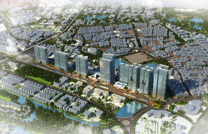 Phối cảnh mô hình thí điểm TOD tại khu depot Xuân Đỉnh của tuyến đường sắt đô thị số 2 (Nam Thăng Long - Trần Hưng Đạo).
