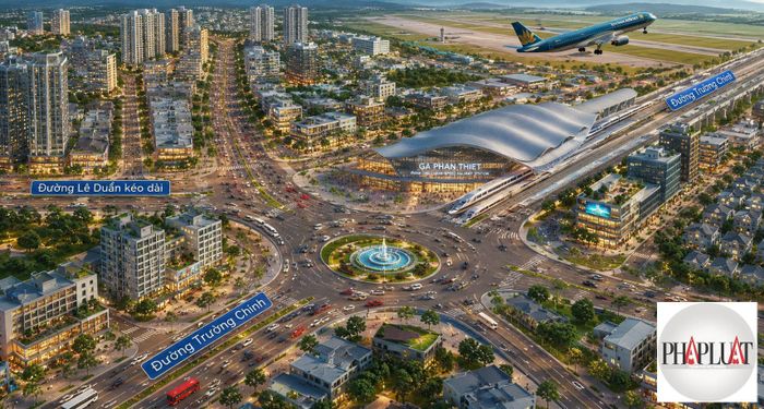  Phối cảnh khu vực phường Bình Thuận sau khi các đô thị TOD hình thành. 