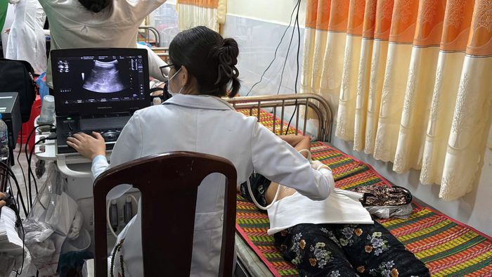  Khu vực siêu âm. Ảnh: NHẪN NAM 