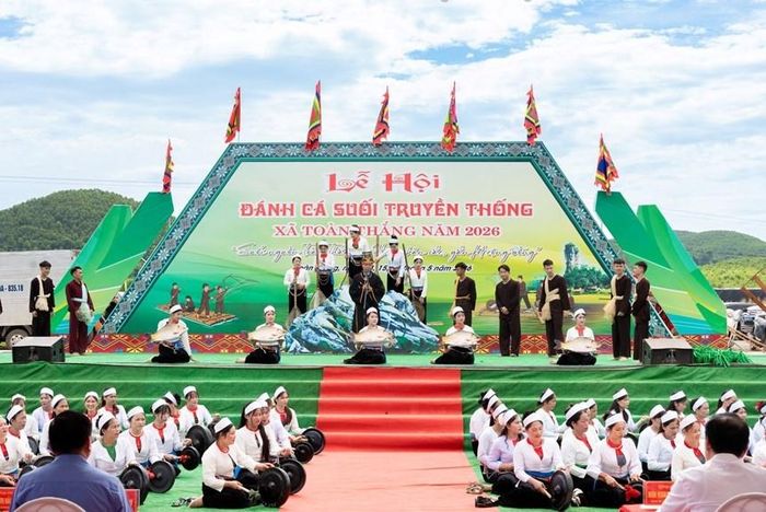 Lễ hội Đánh cá suối truyền thống xã Toàn Thắng là hoạt động góp phần triển khai hiệu quả Dự án 6