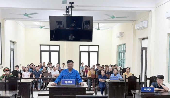 Bị cáo Lê Đình Tâm tại phiên xử.