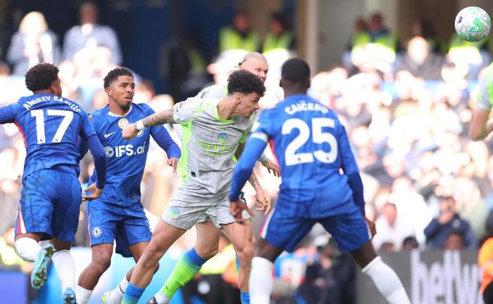 Man City vùi dập Chelsea 3-0 ở lần chạm trán gần nhất - Ảnh: Sky Sports