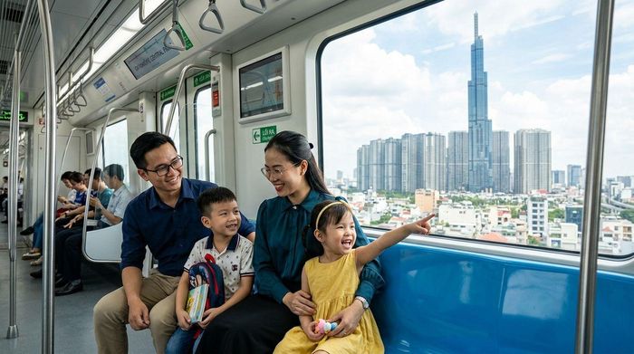 Vinhomes Sài Gòn Park và Vinhomes Green Paradise đều chỉ cách Bến Thành “một chạm” metro. Ảnh minh họa