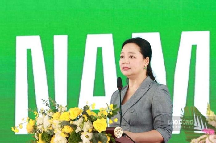  Bà Nguyễn Thị Lâm Giang - Cục trưởng Cục Đổi mới sáng tạo, Chuyển đổi xanh và Khuyến công (Bộ Công Thương) phát biểu tại sự kiện. Ảnh: Hải Nguyễn