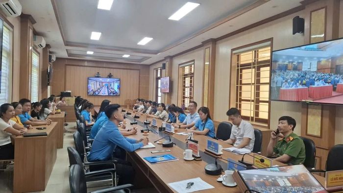Điểm cầu tại xã Thường Xuân.