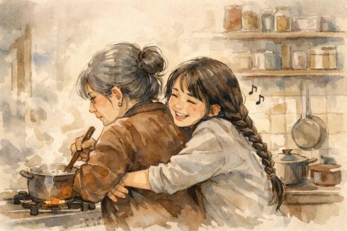 Những quan tâm nho nhỏ khiến cuộc sống trở nên ngọt ngào hơn (Tranh minh họa. Nguồn: AI)