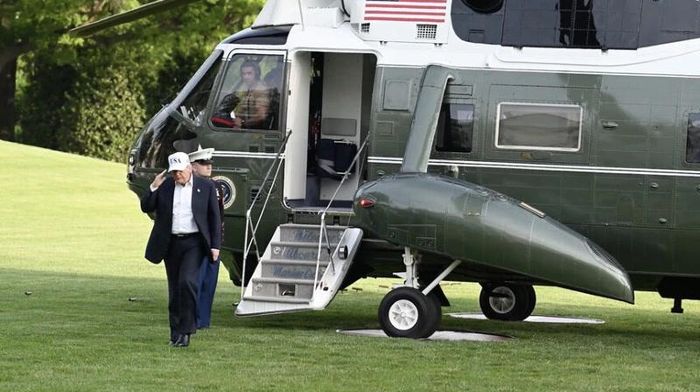 Tổng thống Mỹ Donald Trump trở về sau chuyến thăm Trung Quốc, ca ngợi “khoảnh khắc lịch sử”. Ảnh: Anadolu.