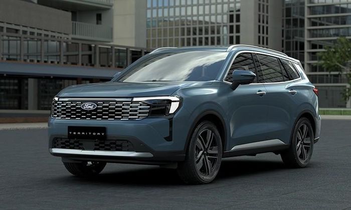 Thiết kế đầu xe Ford Territory 2026 với lưới tản nhiệt mới