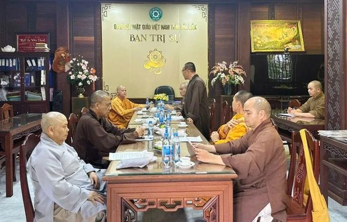 Phiên họp diễn ra tại chùa Sắc tứ Khải Đoan