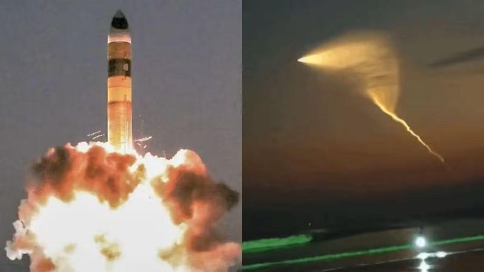 Ấn Độ thử nghiệm tên lửa Agni-V. Ảnh: economictimes.indiatimes.com