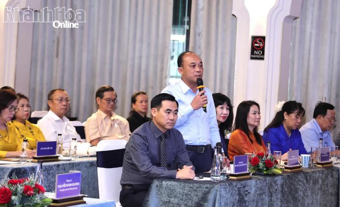 Đại diện doanh nghiệp nêu lên những thách thức trong kỷ nguyên số mà doanh nghiệp Khánh Hòa đang đối mặt.