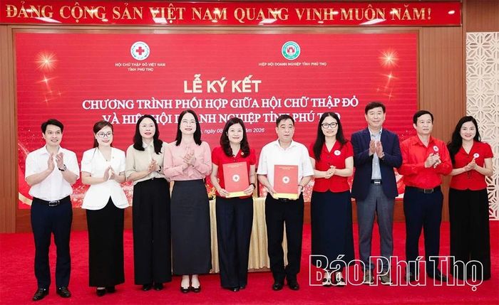 Hiệp hội Doanh nghiệp tỉnh ký kết chương trình phối hợp công tác nhân đạo giai đoạn 2026-2031.