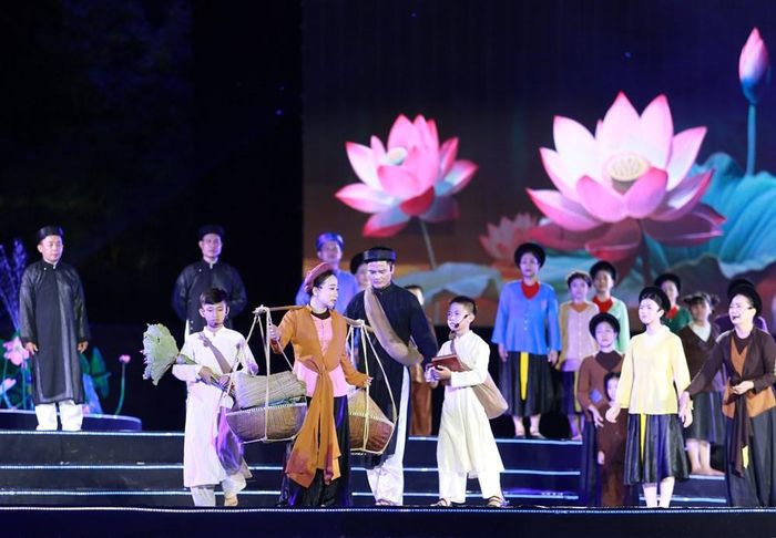 Chương trình nghệ thuật đặc sắc được dàn dựng công phu. Ảnh: Sở VHTTDL Nghệ An
