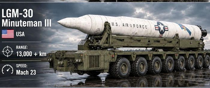 Tên lửa Minuteman III. Ảnh: MilitaryWorld