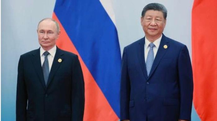 Tổng thống Nga Vladimir Putin và Chủ tịch Trung Quốc Tập Cận Bình. Ảnh: Sputnik