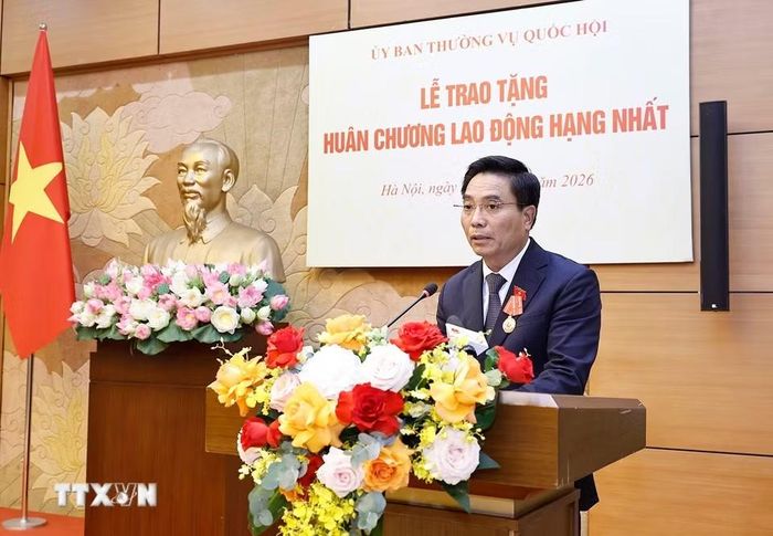 Đồng chí Nguyễn Doãn Anh, Phó Chủ tịch Quốc hội phát biểu. (Ảnh: Doãn Tấn/TTXVN)