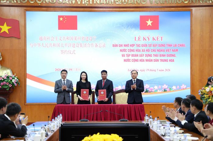 Ký kết hợp tác giữa Sở Xây dựng Lai Châu với Tập đoàn Thái Bình Dương (Trung Quốc).