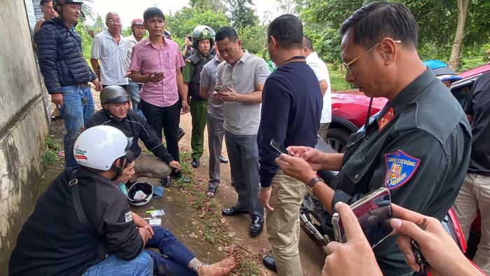Trinh sát Phòng CSHS phối hợp cùng các đơn vị nghiệp vụ bắt giữ đối tượng Nguyễn Nam Đại Thuận sau hơn 12 giờ gây án.