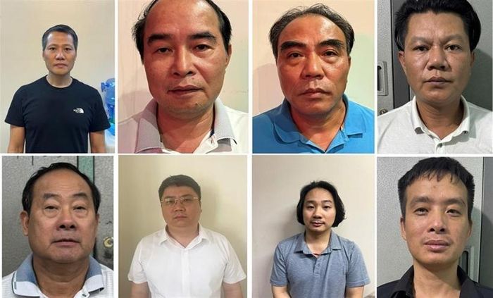 Các bị can bị khởi tố hồi tháng 6-2025. Ảnh: BỘ CÔNG AN