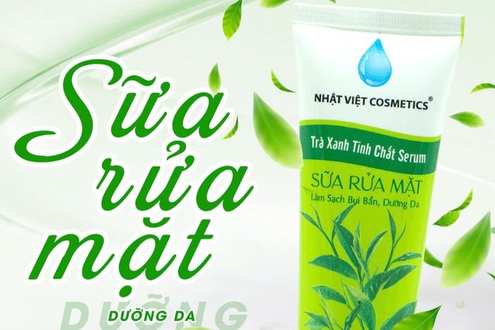 Một lô sữa rửa mặt Nhật Việt Cosmetics trà xanh tinh chất serum - Tuýp 100ml bị thu hồi trên toàn quốc. Ảnh: FB NHAT VIET Cosmetics