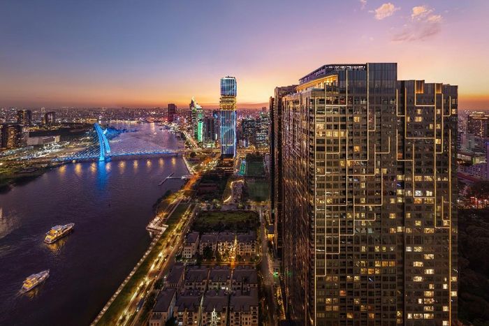 Tòa Sea - nơi hiện diện khu căn hộ đô thị JW Marriott Residences đầu tiên tại khu vực Châu Á - Thái Bình Dương và duy nhất tại Việt Nam tính đến nay. Ảnh: Masterise Homes