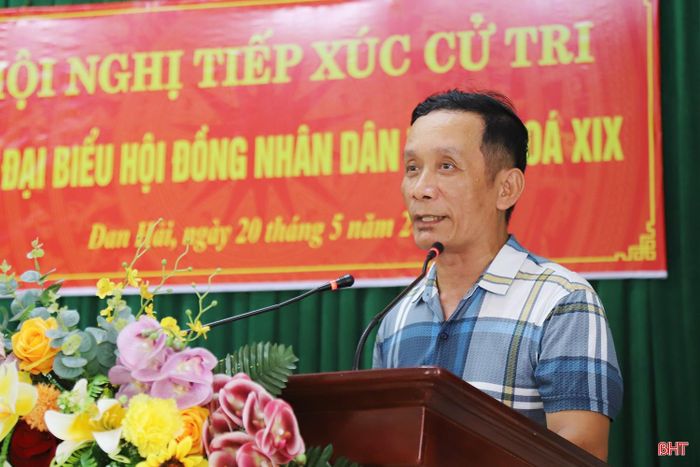 Cử tri Lê Văn Mạnh (thôn Hội Tiến, xã Đan Hải) đề nghị bố trí kinh phí đầu tư, nâng cấp hệ thống truyền thanh cơ sở.