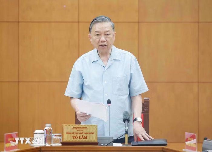 Tổng Bí thư, Chủ tịch nước Tô Lâm phát biểu. (Ảnh: Thống Nhất/TTXVN)