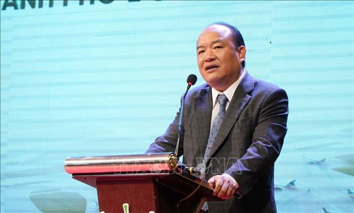 Ông Phạm Hương Sơn, Chủ tịch Hiệp hội Du lịch thành phố Đồng Nai phát biểu tại buổi tọa đàm.