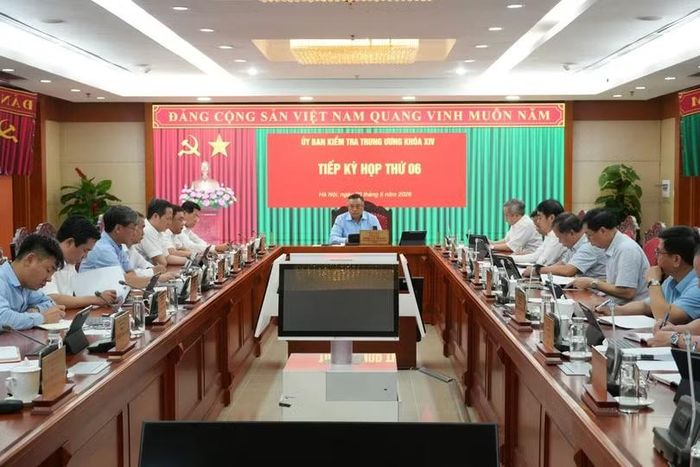 Kỳ họp thứ 6 của Ủy ban Kiểm tra Trung ương. Ảnh: UBKTTW.