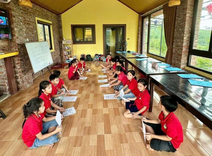 Không gian khang trang của lớp học 