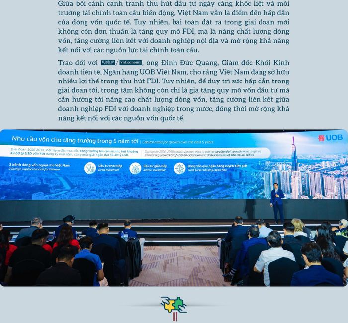 Theo ông, đâu là lợi thế lớn nhất giúp Việt Nam duy trì sức hút đối với dòng vốn FDI trong bối cảnh cạnh tranh thu hút đầu tư giữa các quốc gia ngày càng gay gắt?