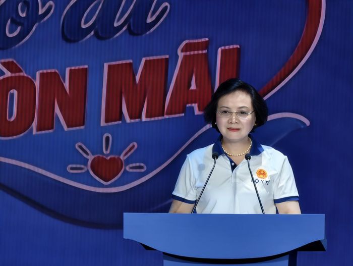 Phó Thủ tướng Chính phủ Phạm Thị Thanh Trà thông tin tại chương trình. Ảnh: Bộ Y tế.