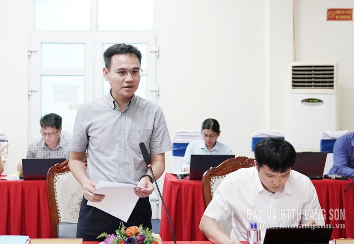 Lãnh đạo Tổng Công ty Điện lực TKV- CTCP phát biểu tại buổi làm việc