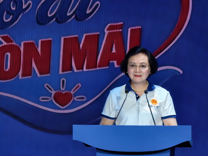 Phó Thủ tướng Phạm Thị Thanh Trà phát biểu tại chương trình. Ảnh: Bộ Y tế