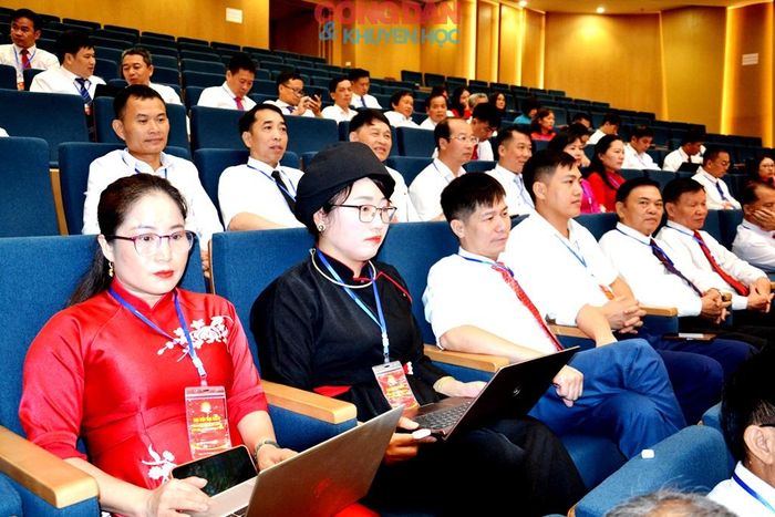 Đại biểu nữ dân tộc thiểu số tham dự Đại hội. Ảnh: Quốc Hồng