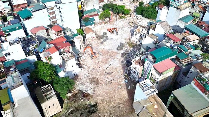 Sau khi hoàn thành GPMB, tuyến đường Vành đai 2,5 đoạn qua phường Thanh Xuân đã dần thành hình. Ảnh: PV