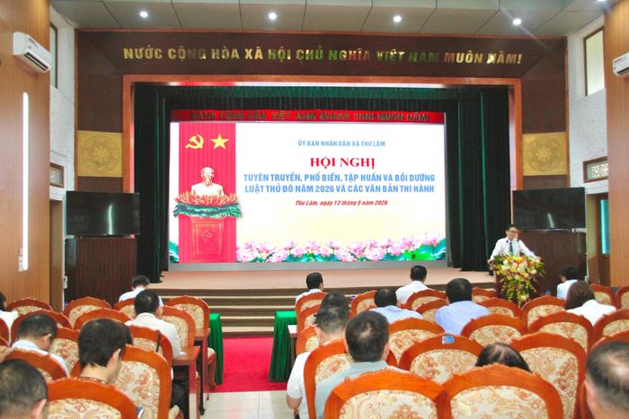 Nhiều cơ quan, đơn vị tổ chức tuyên truyền sâu rộng Luật Thủ đô năm 2026. Ảnh: Cao Kỳ